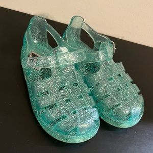Teal Jelly Sandals